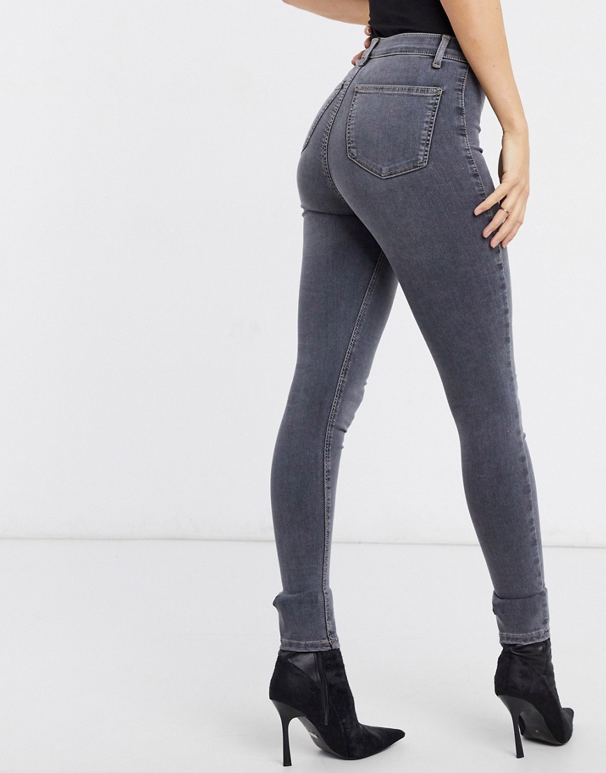 TOPSHOP JONI SKINNY JEANS IN GRAY,02W04SGRY