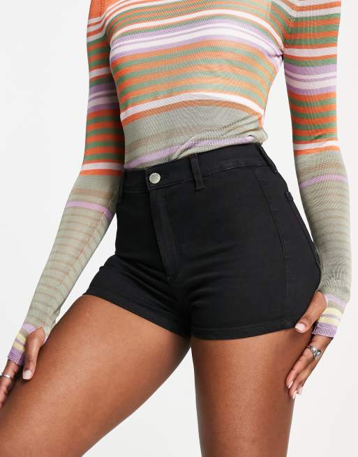 Topshop - Joni - Sorte shorts 