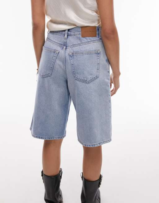 Topshop – Jort – Shorts aus Denim in ausgebleichter Optik, 2 von 5