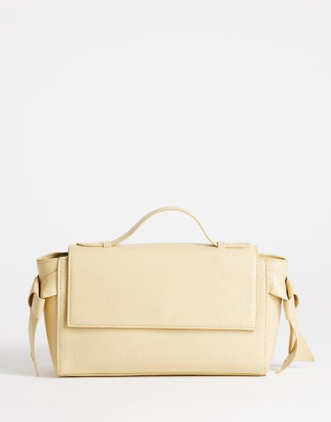 Topshop - Josie - Borsa a mano piccola color latticello con nodo - view 1