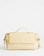 Topshop Josie grab knot detail grab bag in buttermilk