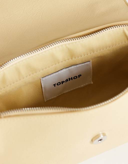 Topshop – Josie – Ljusgul, liten handväska med knutdetalj, 2 av 4