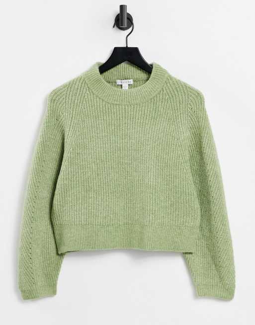 Topshop 2025 green jumper