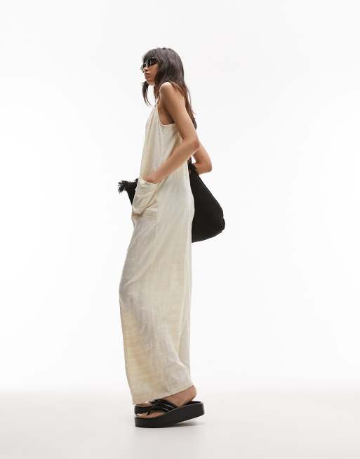 Topshop - Jumpsuit met touw en textuur