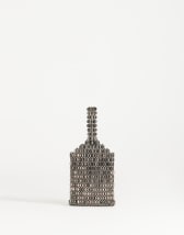 Topshop Junoe beaded wristlet grab bag in pewter