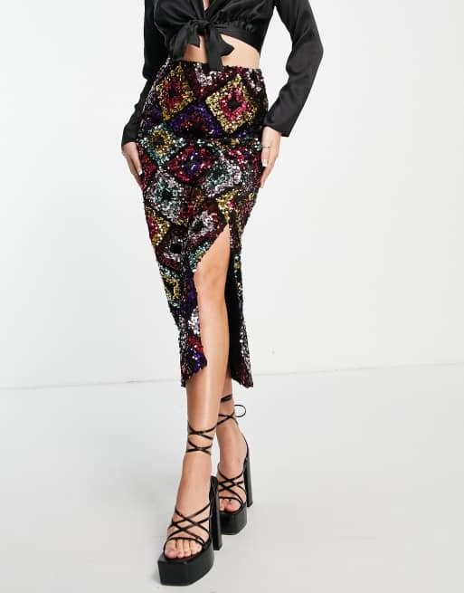 Jupe 2025 crayon sequin