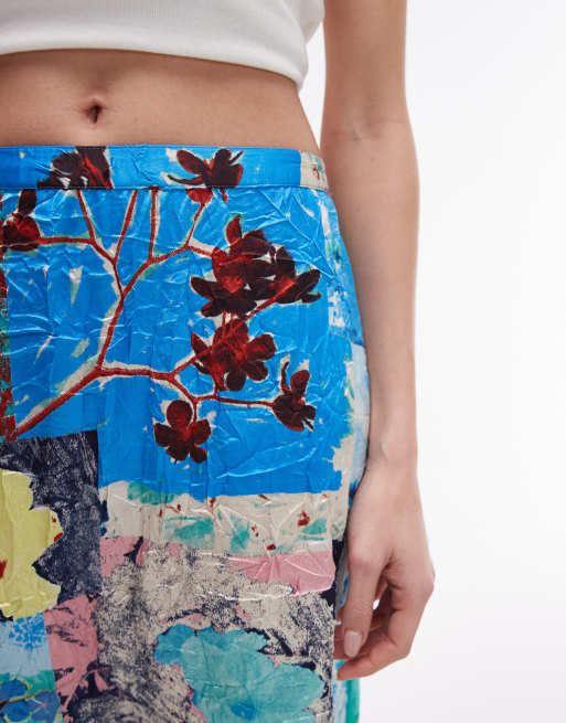 Topshop Jupe longue imprim e Multicolore ASOS