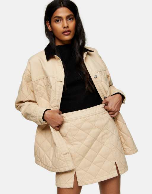 Topshop - Jupe matelassée - Écru, 3 de 4