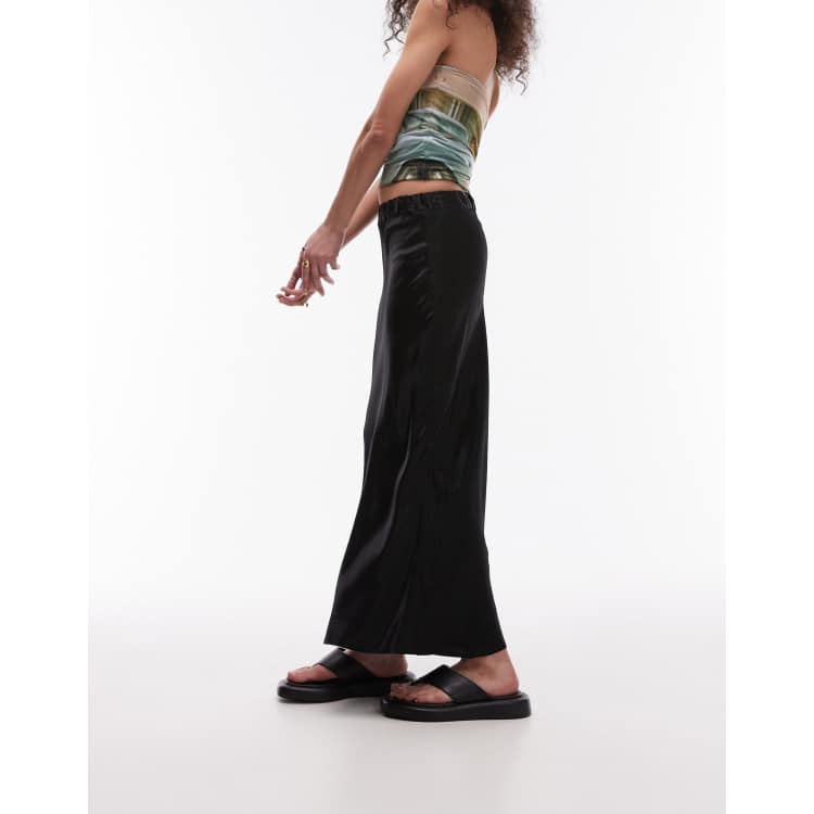 Jupe mi hotsell longue taille elastique