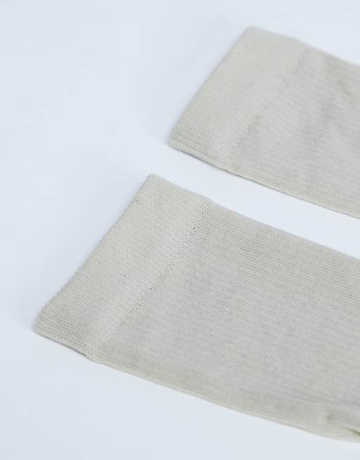 Topshop - Kakigrønne og gennemsigtige sokker med ribber, 2 af 3