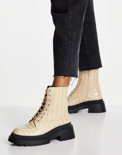 Topshop boots lace store up