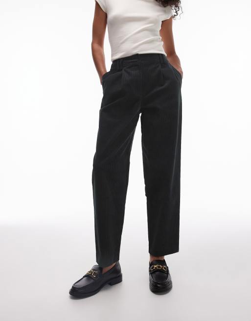 Topshop – Karottenhose aus Cord in Blau, 4 von 5