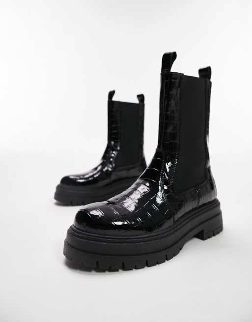 Crocodile boots topshop online