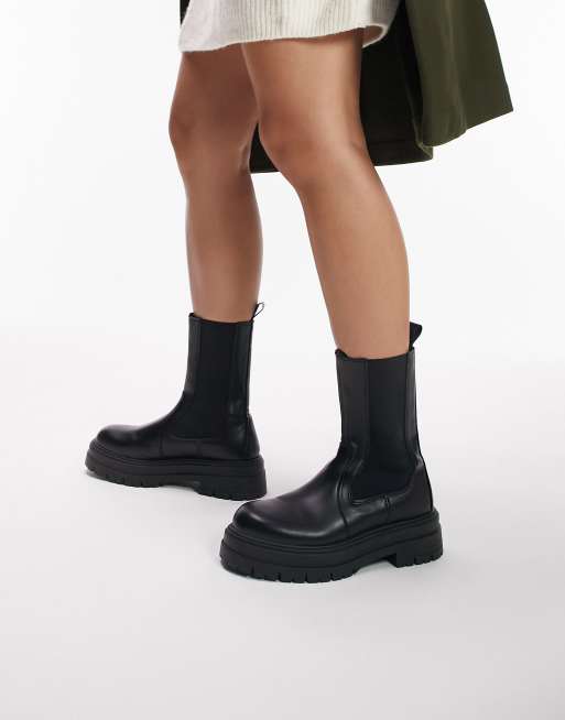 mønt Lære Indlejre Topshop Kiki pull on chelsea boot in black | ASOS