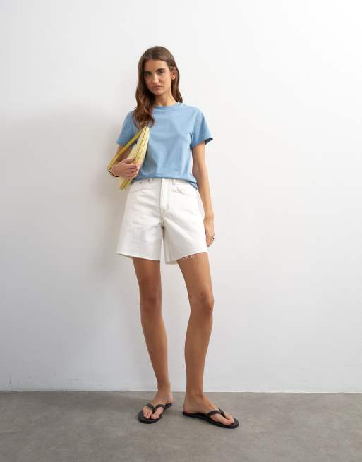 Topshop - Klassiek T-shirt in blauw, 4 van 4