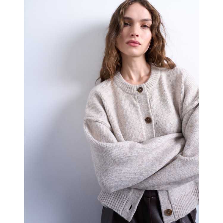 トップス SHEER ROLLED EDGE KNIT CARDIGAN 208110903-1-linen?$n_750w$&wid