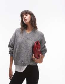 Topshop graphic Copenhagen oversized sweatshirt in blue