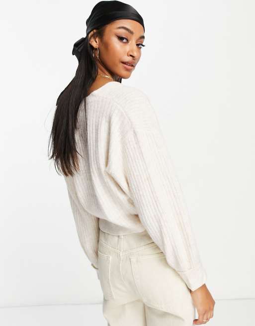 Topshop oatmeal outlet jumper