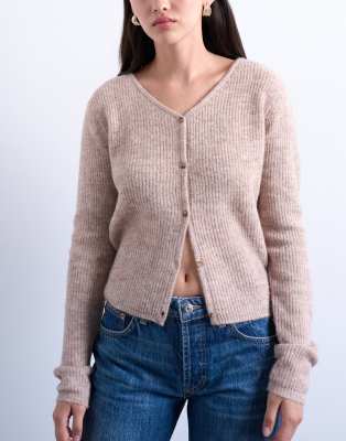 トップス Random Ribbed Knit Cardigan sand / espresso / rose / light gray / amethyst / black