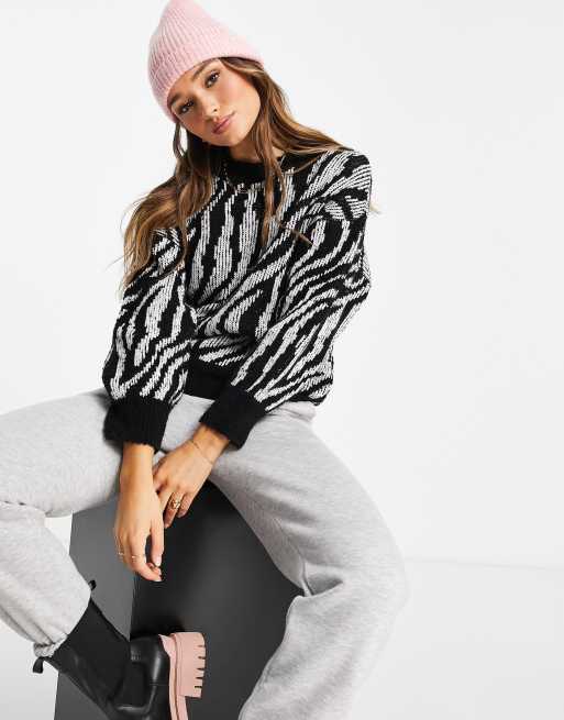 Topshop 2025 zebra jumper