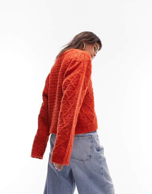 Topshop hotsell orange jumper