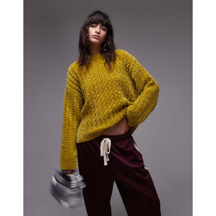 Oversized chenille sweaters sale