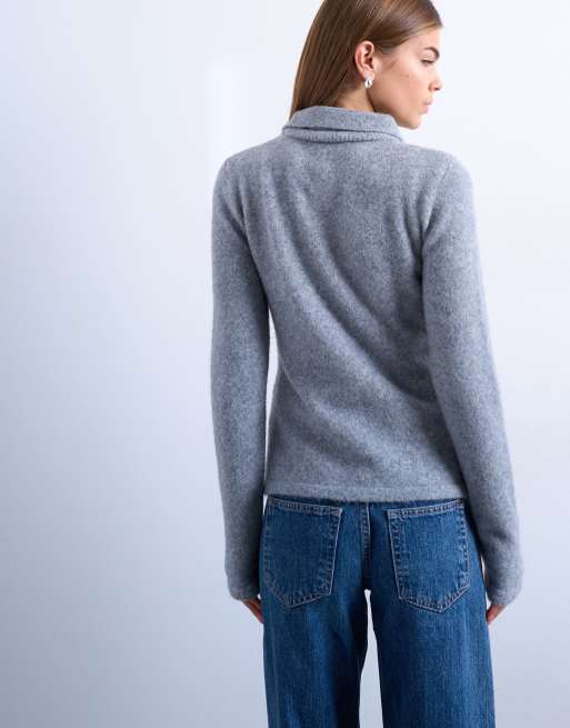 Topshop knitted collared long sleeved jumper, 4 of 4