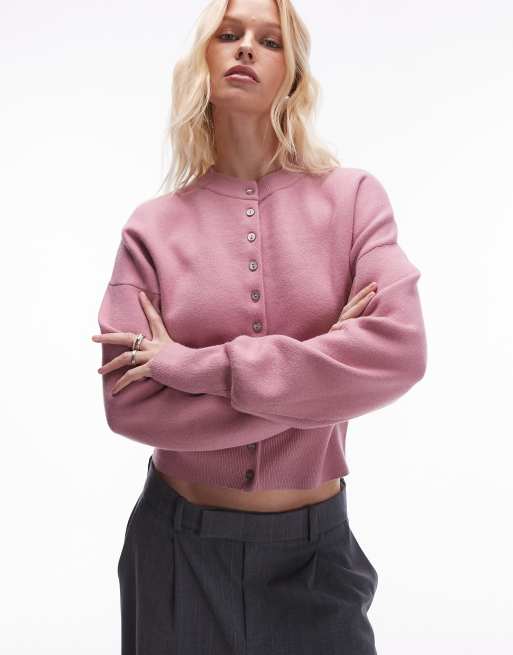 Topshop pink cardigan sales