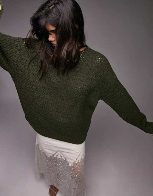 Topshop deals green sweater