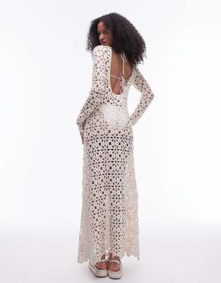 topshop white crochet dress Topshop Dress Womens 6 White Shift Short Sleeve Cold Shoulder Crochet  Casual