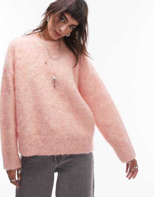 Pink 2025 fluffy jumper