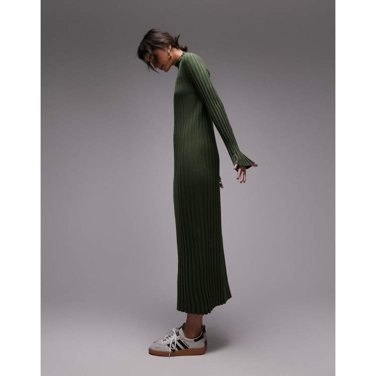 Ribbed maxi dress sales zara