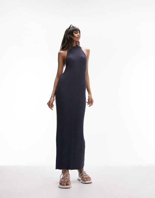 Topshop halter 2025 neck dress