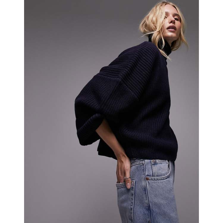 Topshop 2025 navy jumper