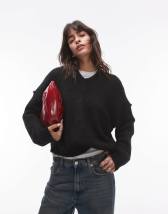 Walk London Lily inside zip boots in black leather