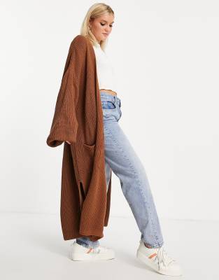 topshop knitted maxi cardi