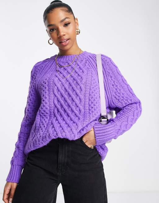 Topshop purple outlet sweater