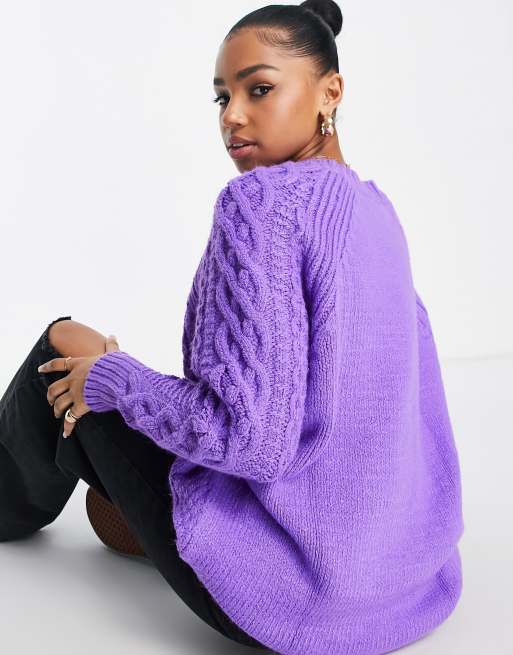 Topshop 2025 purple sweater