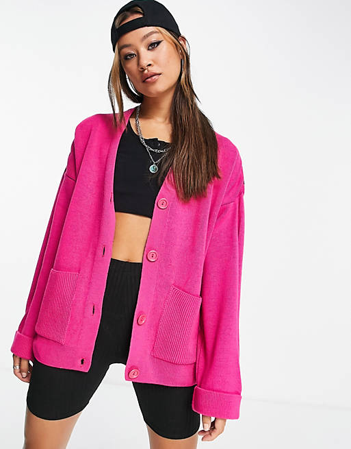  Topshop knitted oversized city cardi 