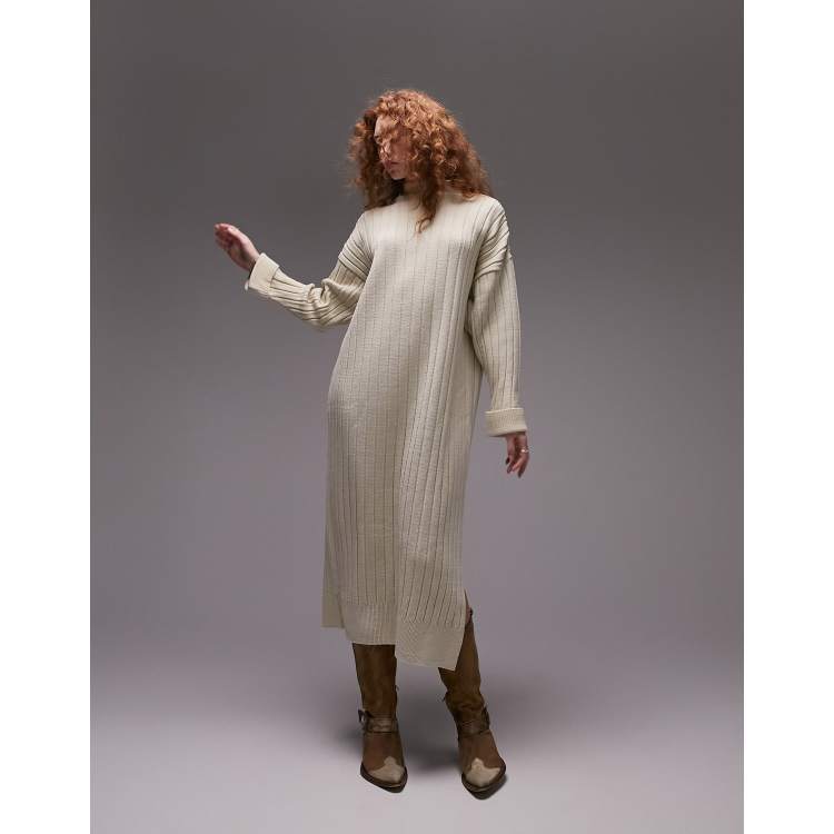 Long ankle length sweater dresses discount