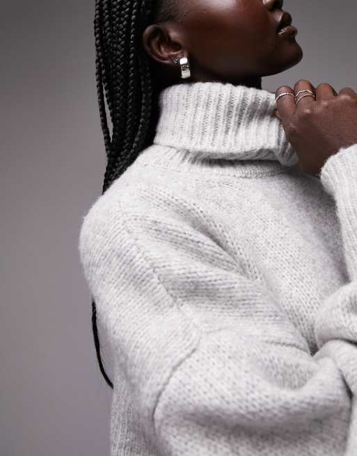 Topshop white clearance turtleneck