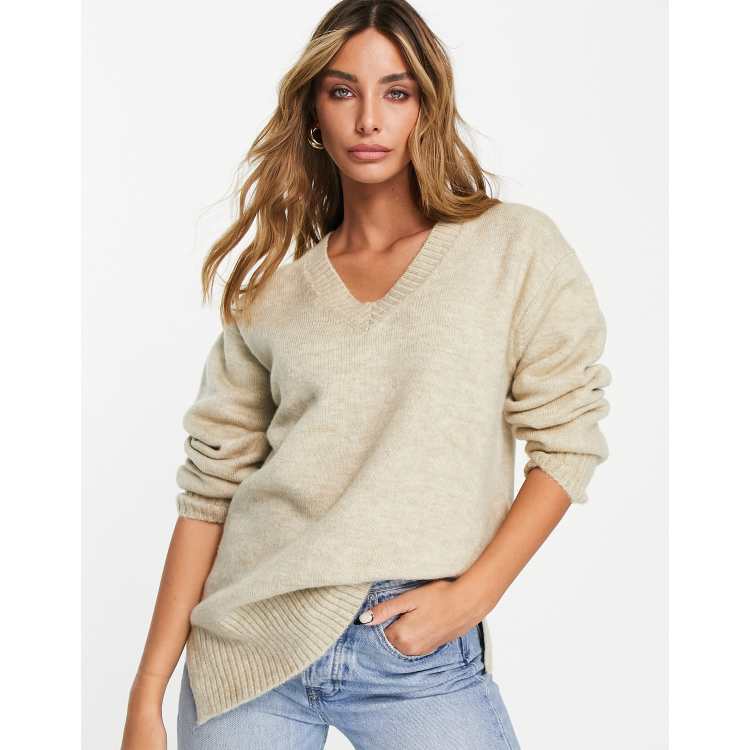 Topshop oatmeal jumper online