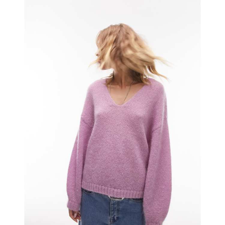 Pink mohair jumper shop