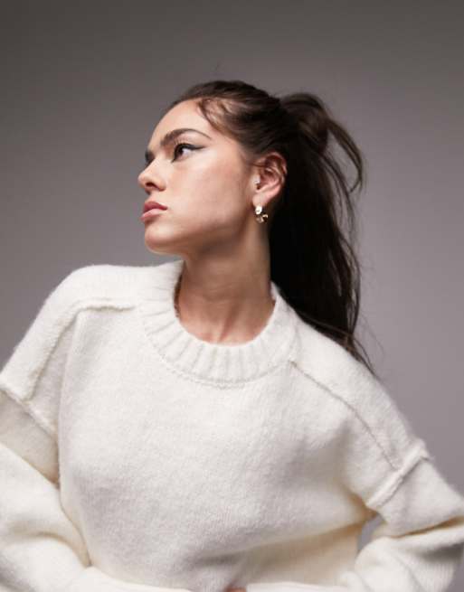 ivory crew neck sweater