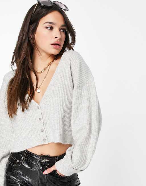 Cropped on sale cardigan topshop