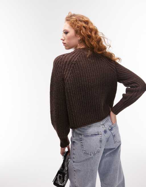 Rolled Hem Knit Sweater