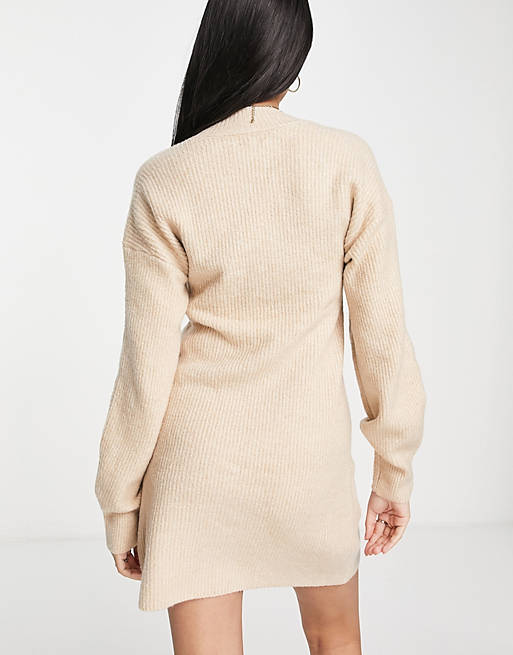 Dresses Topshop knitted square neck mini dress 
