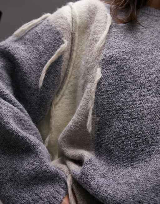 Topshop colorblock cardigan best sale