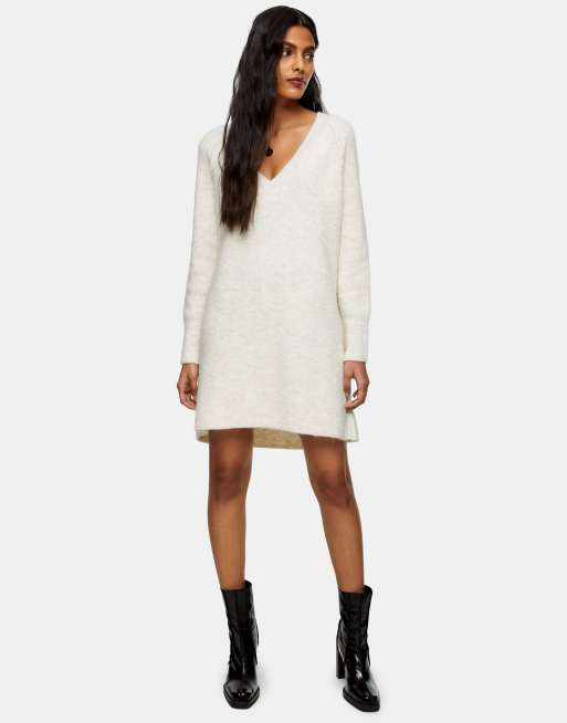knitted vneck dress ASOS