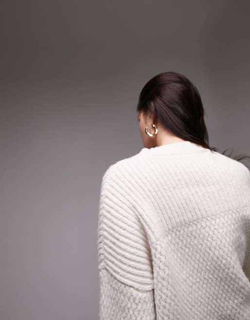 トップス KnuthMarf bumpy wide sleeve knit / ivory bumpy wide sleeve knit/2color | KNUTH MARF